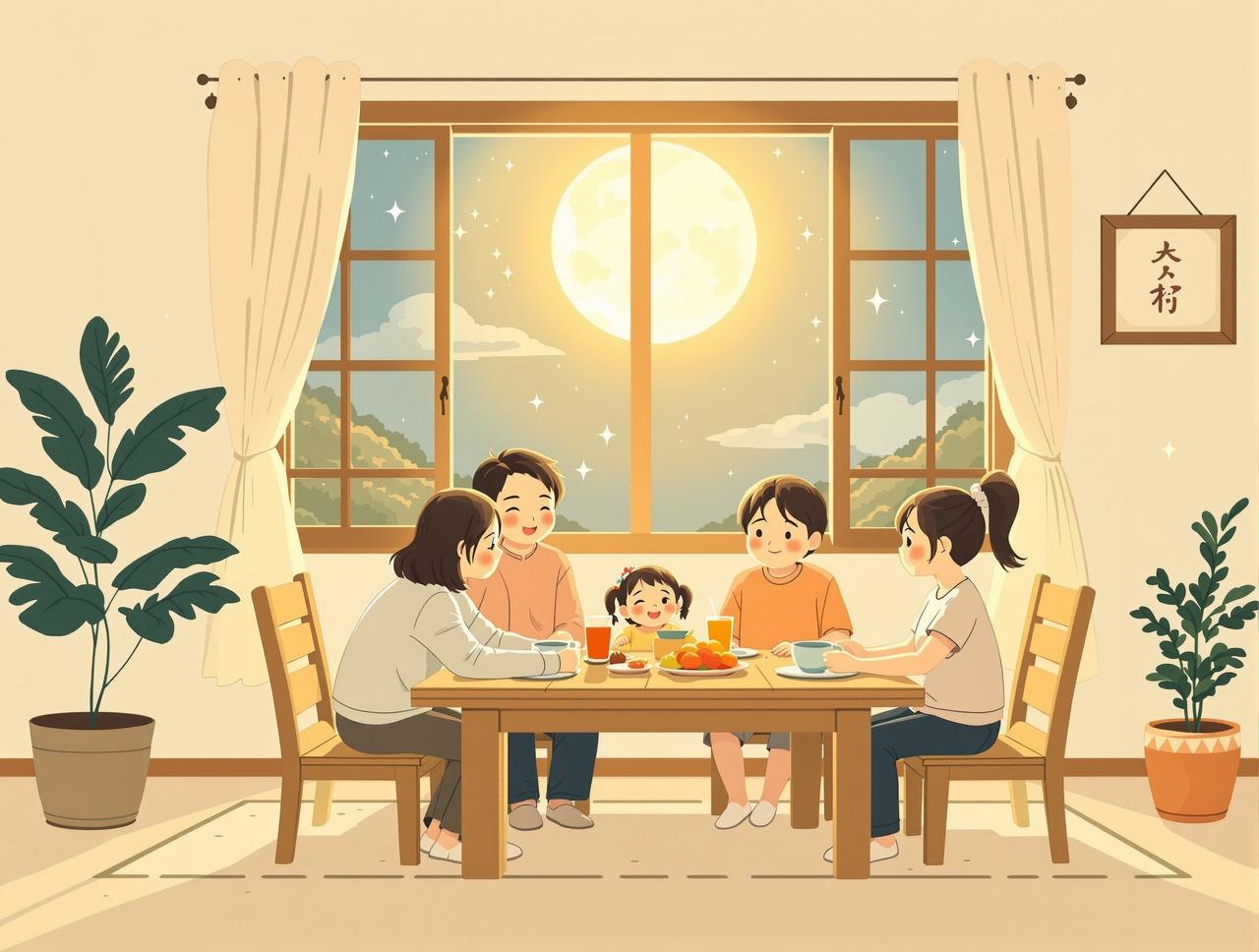 短剧资源库月光下的餐桌 - 每晚月光洒落餐桌，一家四口围坐分享一天的喜怒哀乐。温暖细腻的家庭日常，每个故事都像月白般纯净温柔。